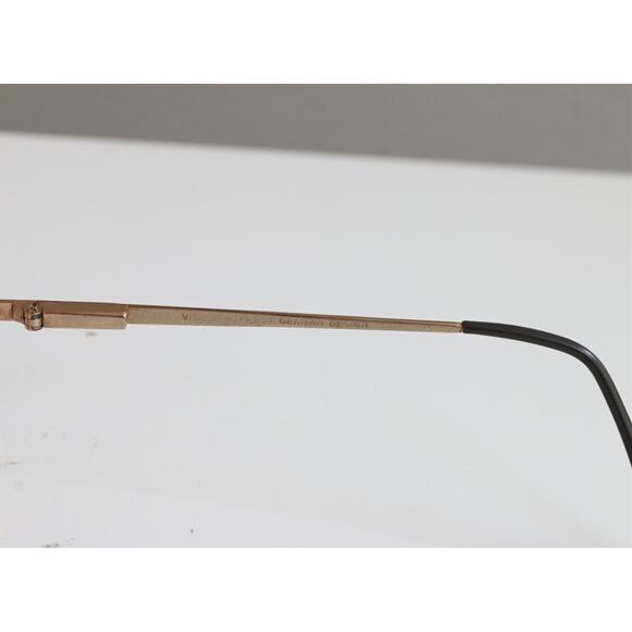 Vintage NOS, 1970s West German Vision Pro Gold Metal Eyeglasses Frames 58-16-140 - Picture 4 of 7